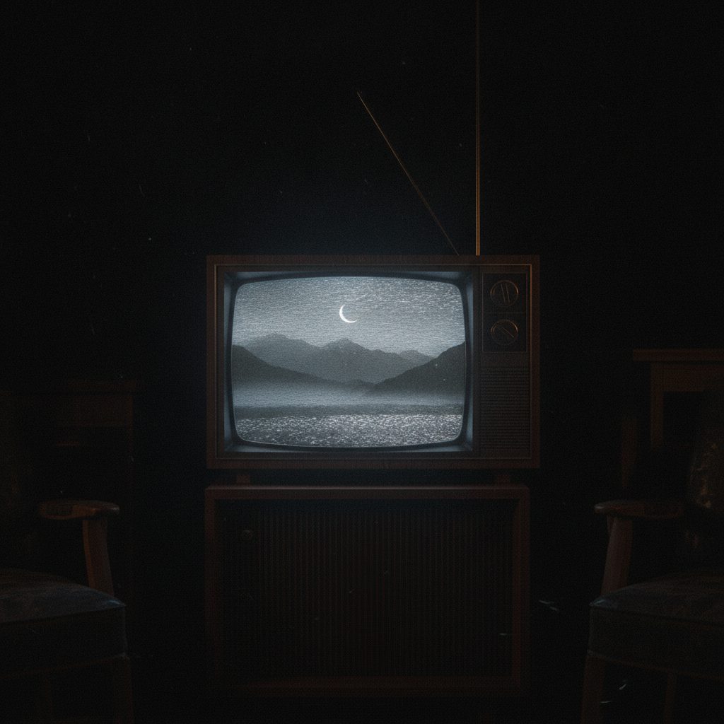 A television switching back on